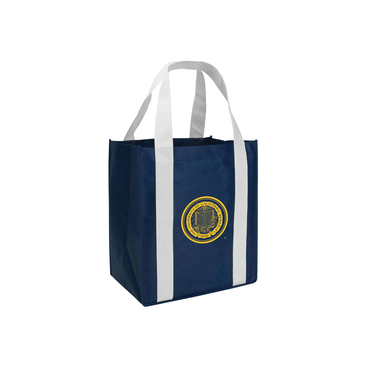 U.C. Berkeley Cal Grande Tote bag with the school seal-Navy-Shop College Wear