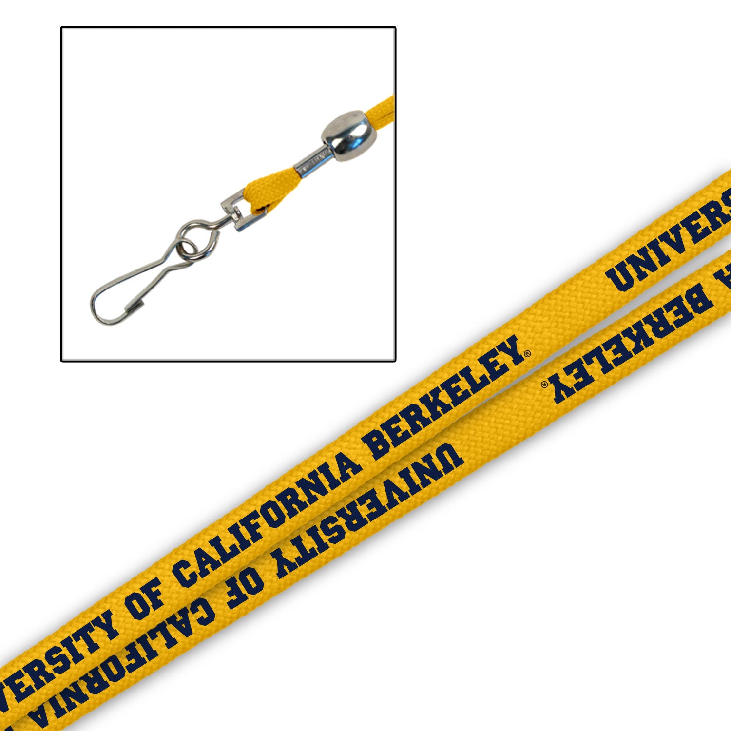 University Of California Berkeley Cal 3/8"Lanyard-Gold-Shop College Wear