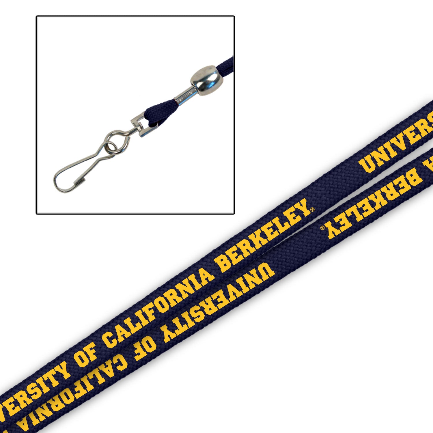 University Of California Berkeley Cal 3/8"Lanyard-Navy-Shop College Wear