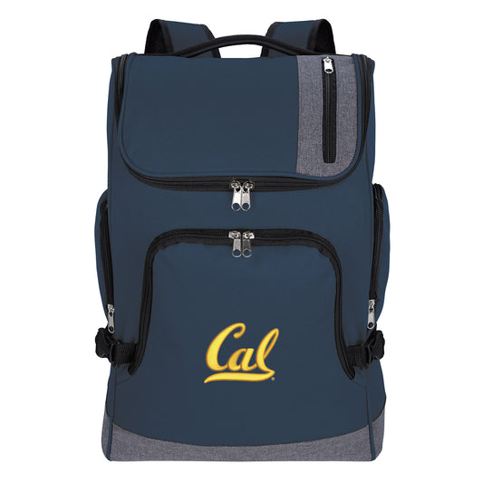 U.C. Berkeley Cal embroidered computer backpack-Navy-Shop College Wear