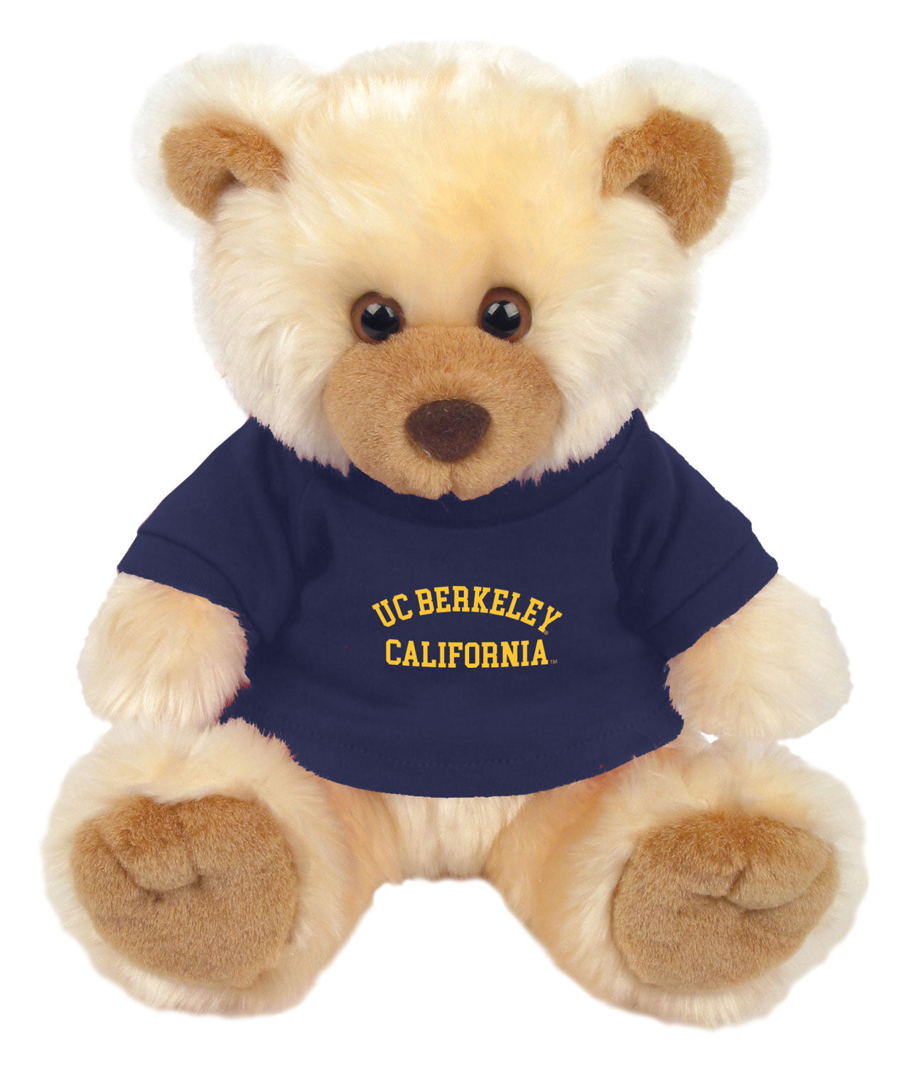 U.C. Berkeley Max Teddy Bear with UC Berkeley California T-Shirt-Navy-Shop College Wear