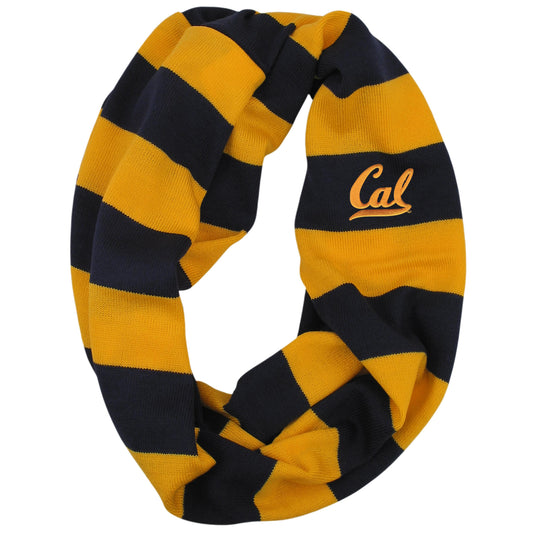 U.C. Berkeley Cal embroidered light weight rugby women's scarf-Navy-Shop College Wear