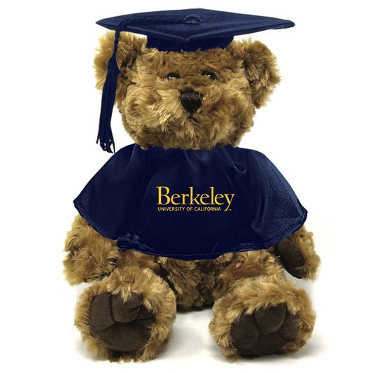 University Of California Berkeley Cal stacked Graduation cap & Gown 10" Bear-Shop College Wear