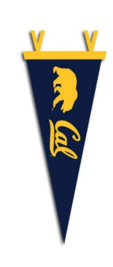 U.C. Berkeley 6x15" California Berkeley felt pennants - Navy-Shop College Wear