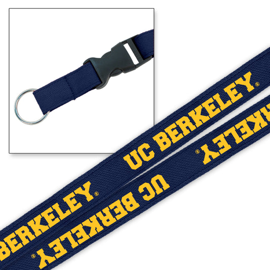 University Of California Berkeley Cal 3/4" woven Lanyard-Gold-Shop College Wear