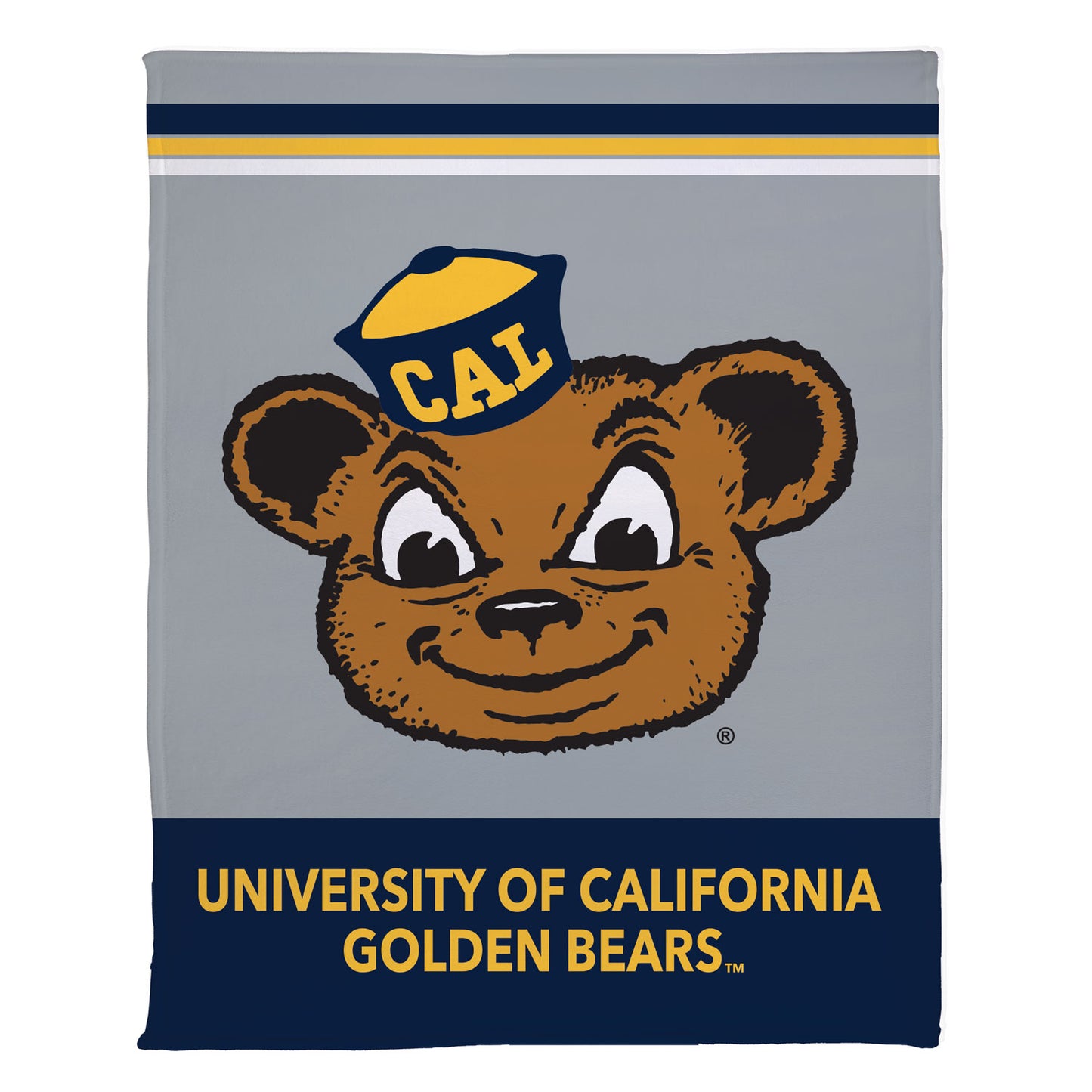 U.C. Berkeley Cal sublimated fleece blanket-Navy-Shop College Wear