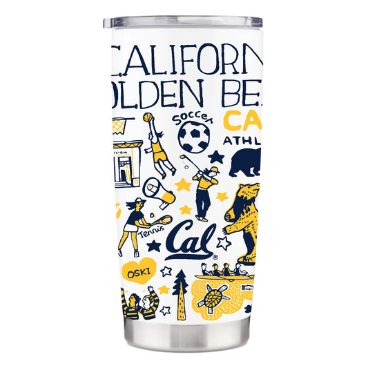 UC Berkeley Cal Julia Gash 20Oz.water bottle-Silver-Shop College Wear