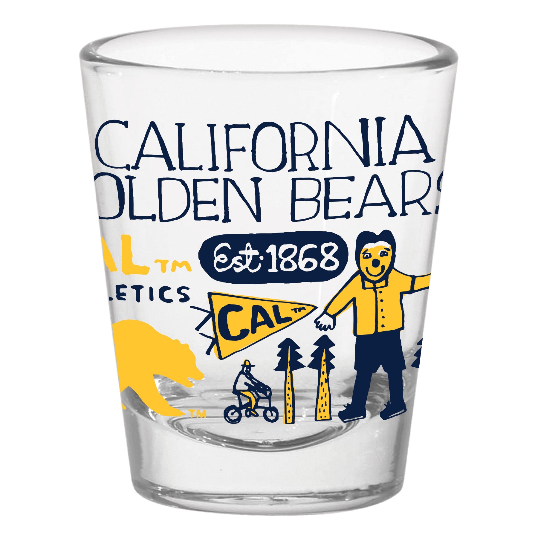 U.C. Berkeley Cal 1.5 oz. Julia Gash shot glass-Shop College Wear