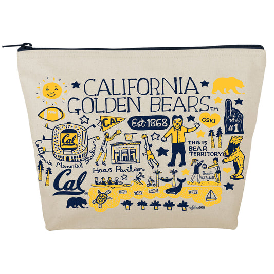 UC Berkeley Cal Julia Gash canvas zipper case-Shop College Wear