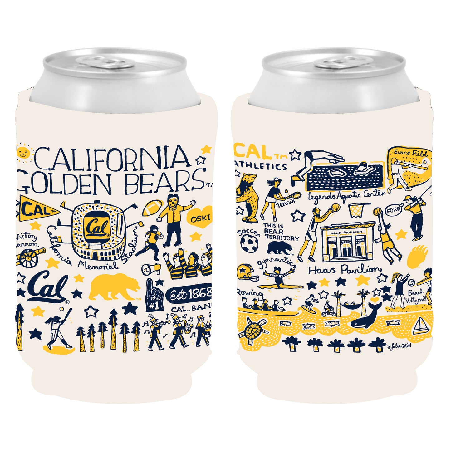 U.C. Berkeley Cal Julia Gash can cooler-Shop College Wear