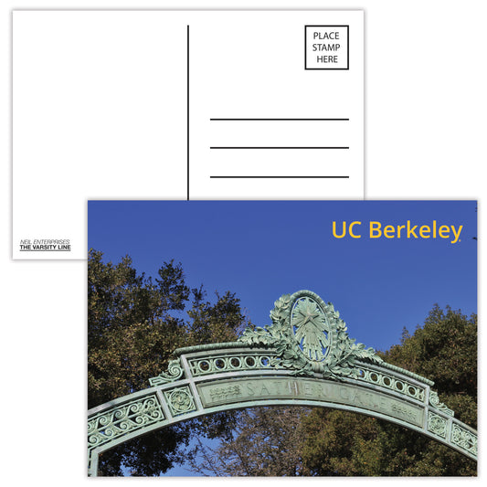 U.C. Berkeley Cal Sather Gate post card-Shop College Wear