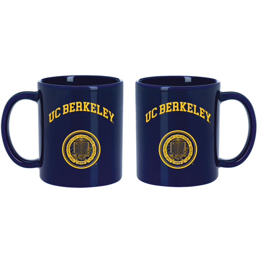 University Of California Berkeley Cal Ceramic Coffee Mug 11 ounce- Navy-Shop College Wear