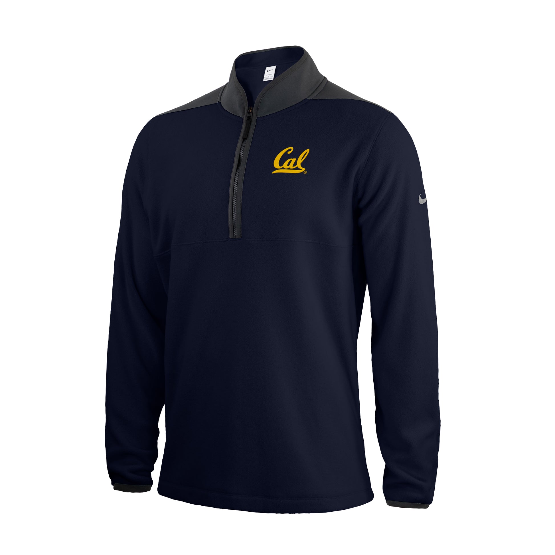 U.C. Berkeley Cal embroidered Therma Fit Victory half zip -Navy-Shop College Wear