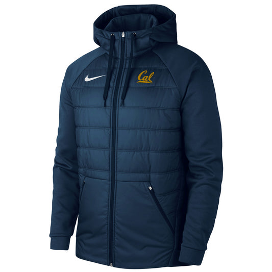 University of California Berkeley Cal embroidered Nike Therma Jacket-Navy-Shop College Wear