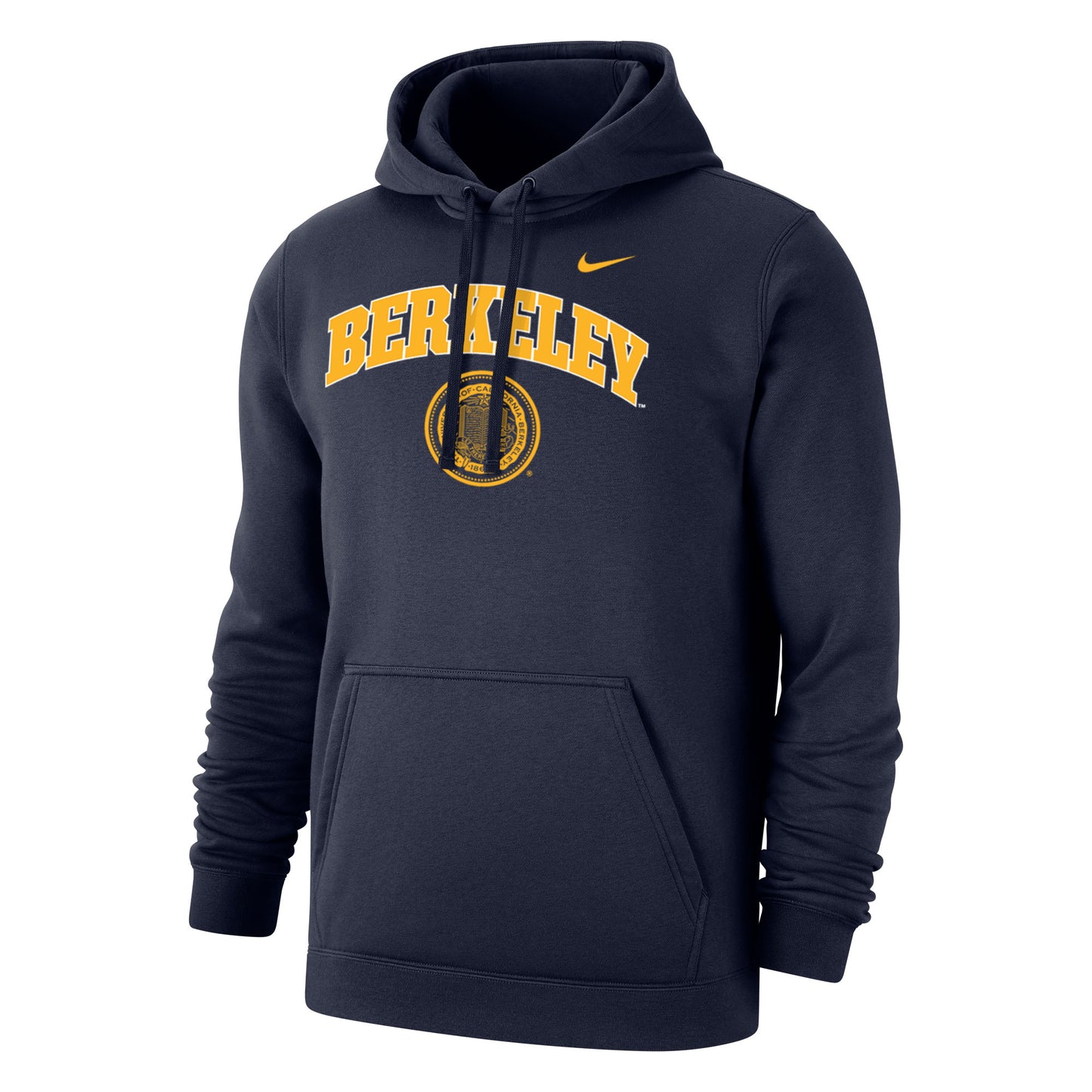 U.C. Berkeley Cal Berkeley arch & seal Nike hoodie sweatshirt-Navy-Shop College Wear