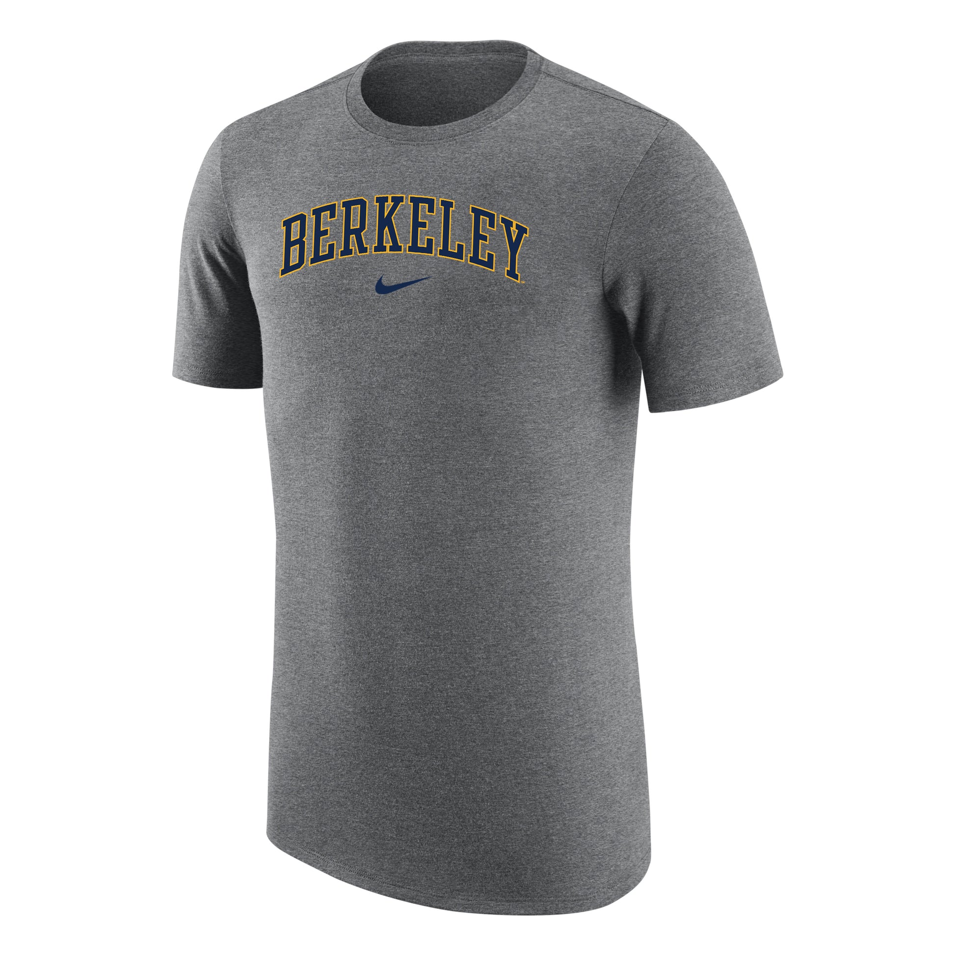 UC Berkeley Cal Nike tri blend T-Shirt with Berkeley wordmark-Gray-Shop College Wear