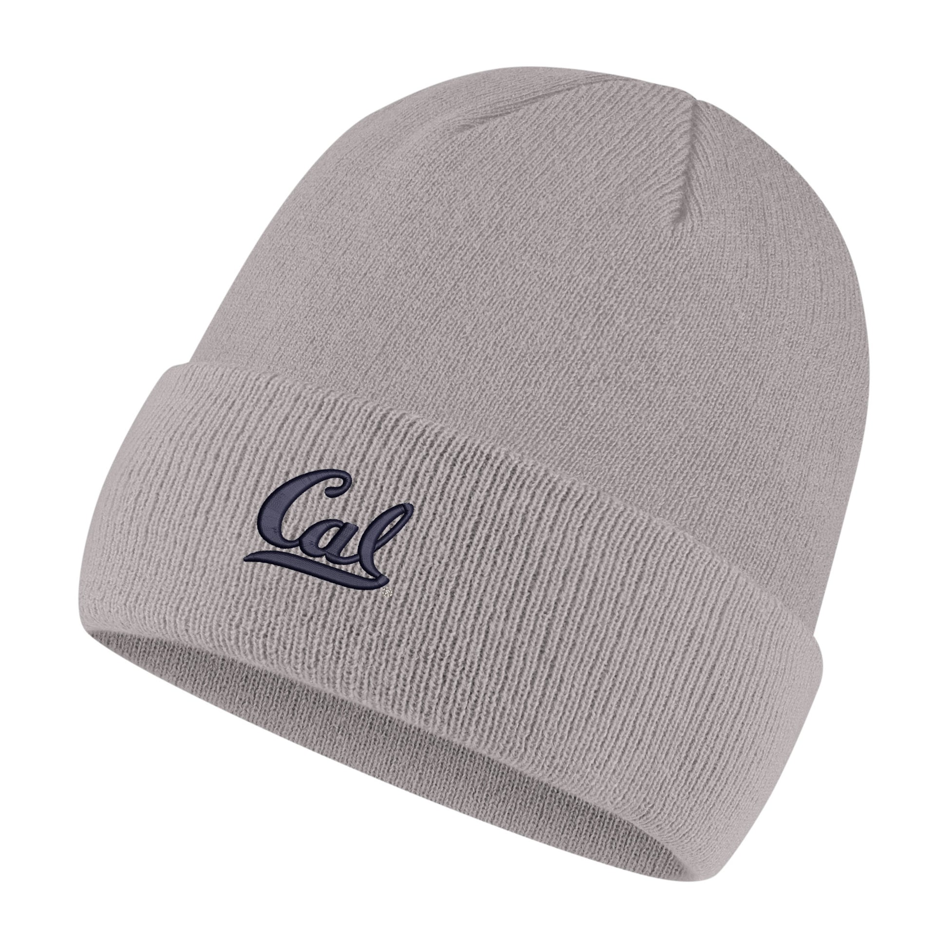 U.C. Berkeley Cal embroidered Nike cuffed beanie hat-Grey-Shop College Wear