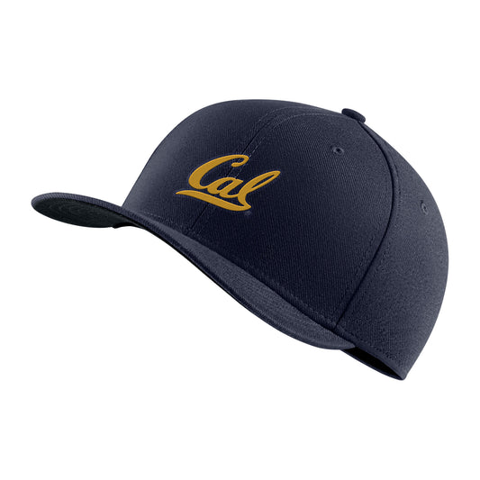 U.C. Berkeley Cal embroidered Swoosh flex hat-Navy-Shop College Wear