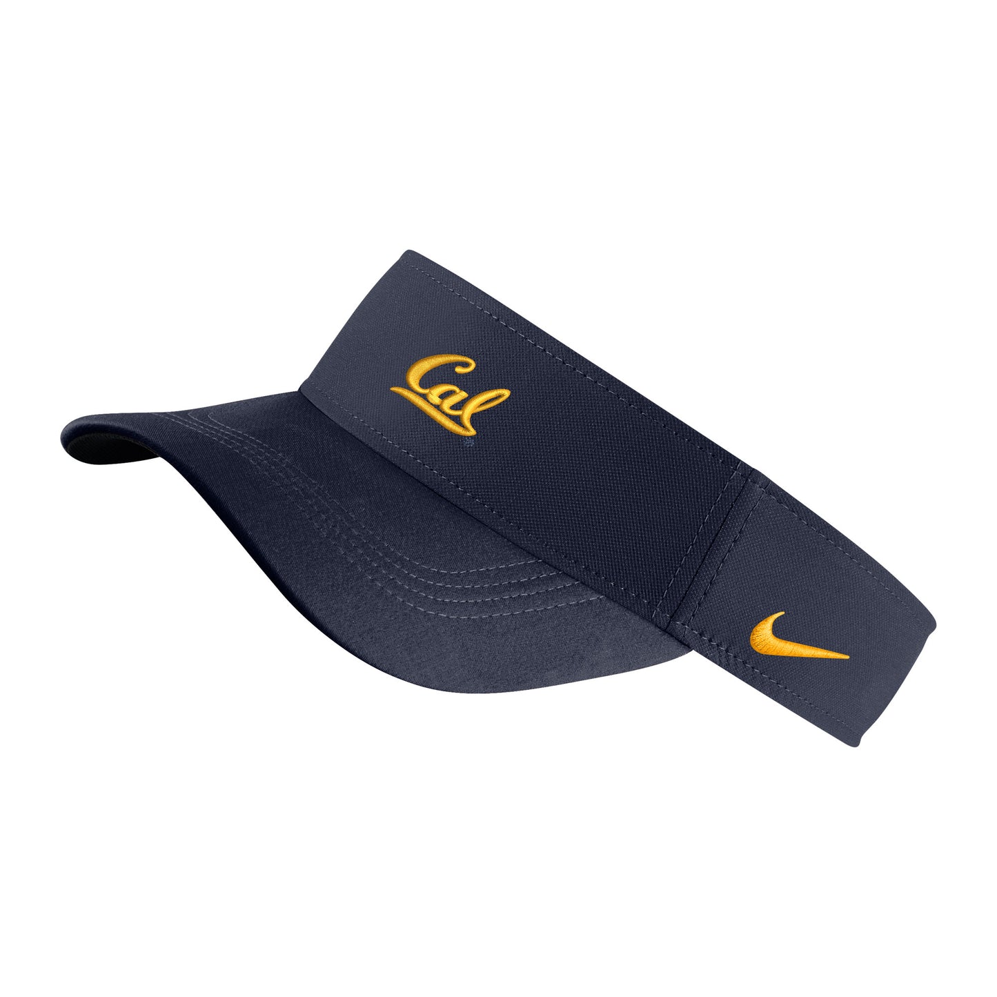 U.C. Berkeley Cal embroidered Nike Drifit visor-Navy-Shop College Wear