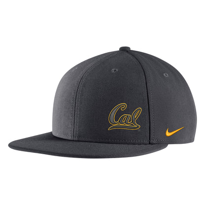 U.C. Berkeley Cal Nike Pro Flatbill Hat-Charcoal-Shop College Wear
