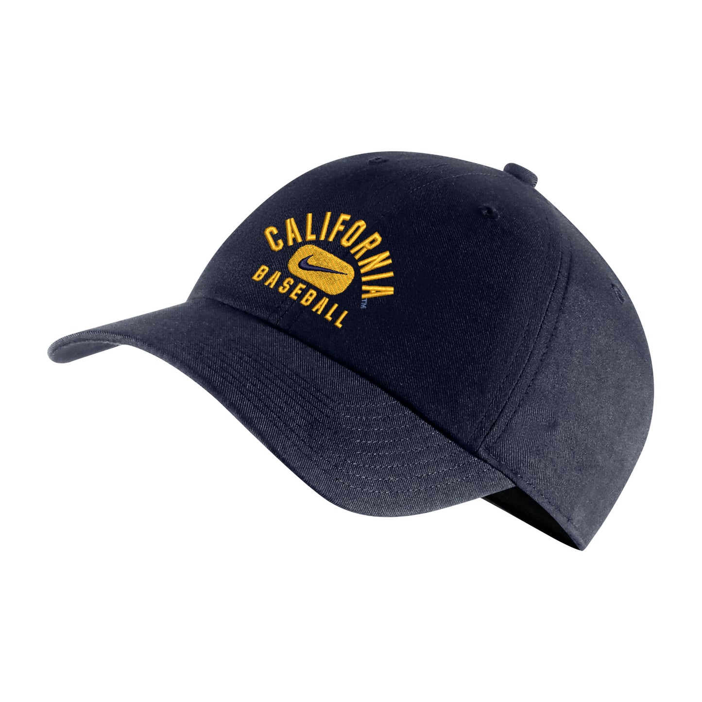 U.C. Berkeley Cal Berkeley baseball & Nike swoosh campus hat-Navy-Shop College Wear