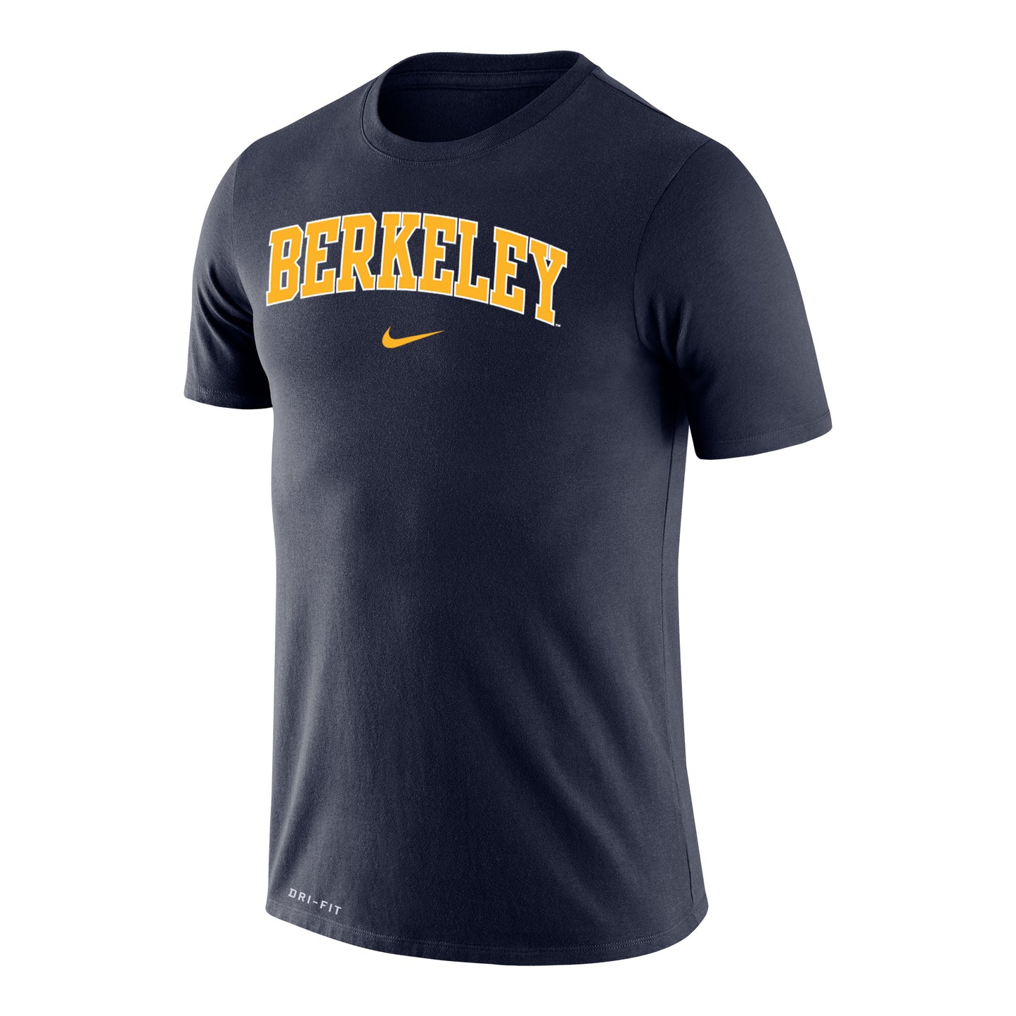 U.C. Berkeley Cal Berkeley two color wordmark Nike legend Dri-Fit T-Shirt-Navy-Shop College Wear