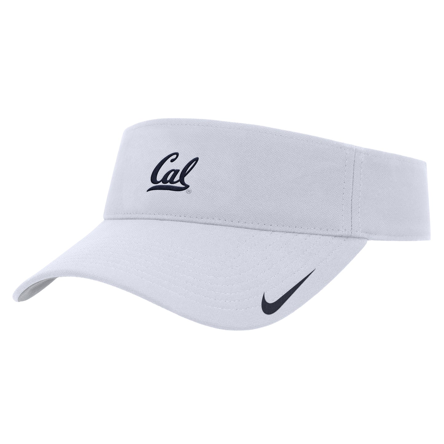 UC Berkeley Cal embroidered Nike Drifit visor-White-Shop College Wear