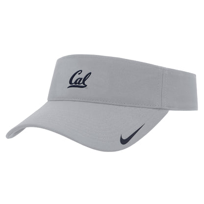 UC Berkeley CAL Embroidered Nike Visor-Grey-Shop College Wear