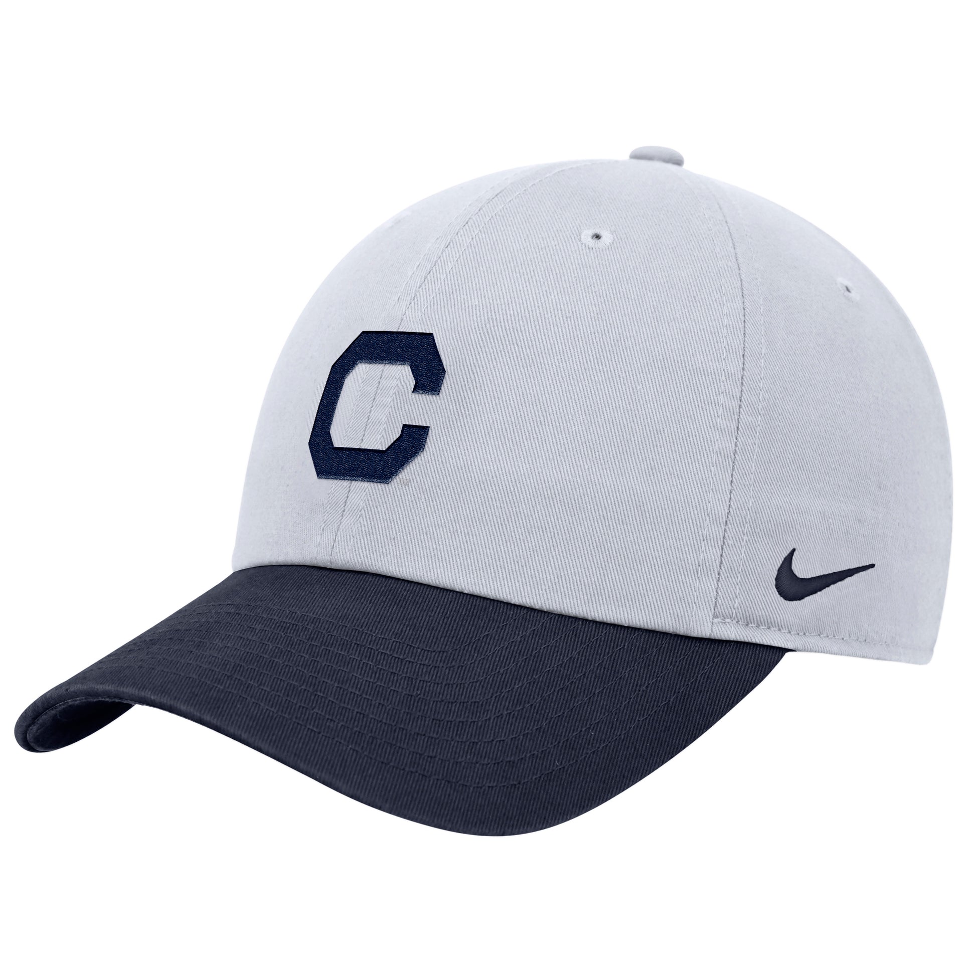 U.C. Berkeley Cal  embroidered Nike Club Unstructured Cap Hat with the C Block logo-White