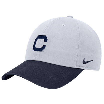 U.C. Berkeley Cal  embroidered Nike Club Unstructured Cap Hat with the C Block logo-White
