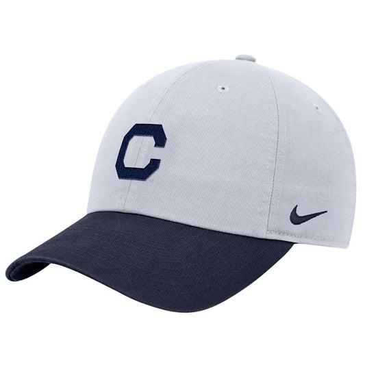 U.C. Berkeley Cal  embroidered Nike Club Unstructured Cap Hat with the C Block logo-White