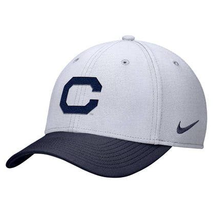 U.C. Berkeley Cal  embroidered Nike Rise Swoosh Flex 3D Hat-White