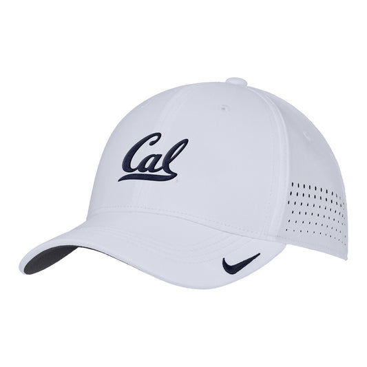 U.C. Berkeley Cal embroidered Nike Aerobill Swoosh Flex 3D Hat-White-Shop College Wear