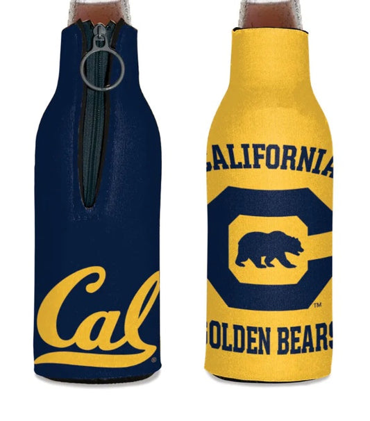 UC Berkeley Cal bottle can cooler with zipper-Shop College Wear