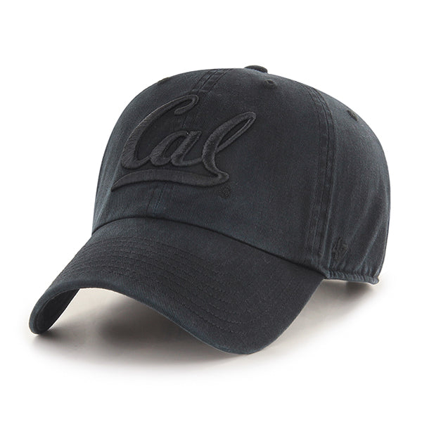 U.C. Berkeley Cal Embroidered tone on tone adjustable hat-Black-Shop College Wear
