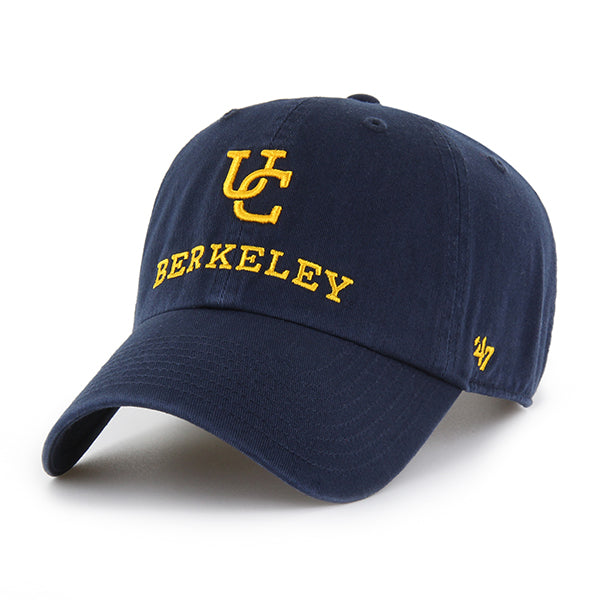 UC Berkeley Straight and interlocking UC logo 47 Washed Twill Adjustable Cap - Navy-Shop College Wear