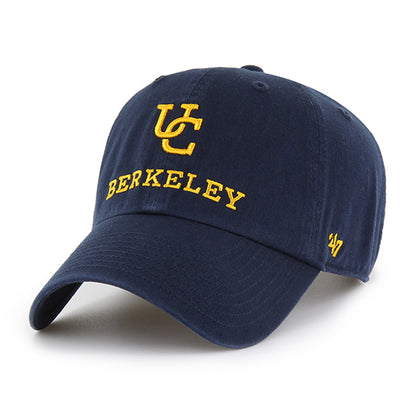 UC Berkeley Straight and interlocking UC logo 47 Washed Twill Adjustable Cap - Navy-Shop College Wear