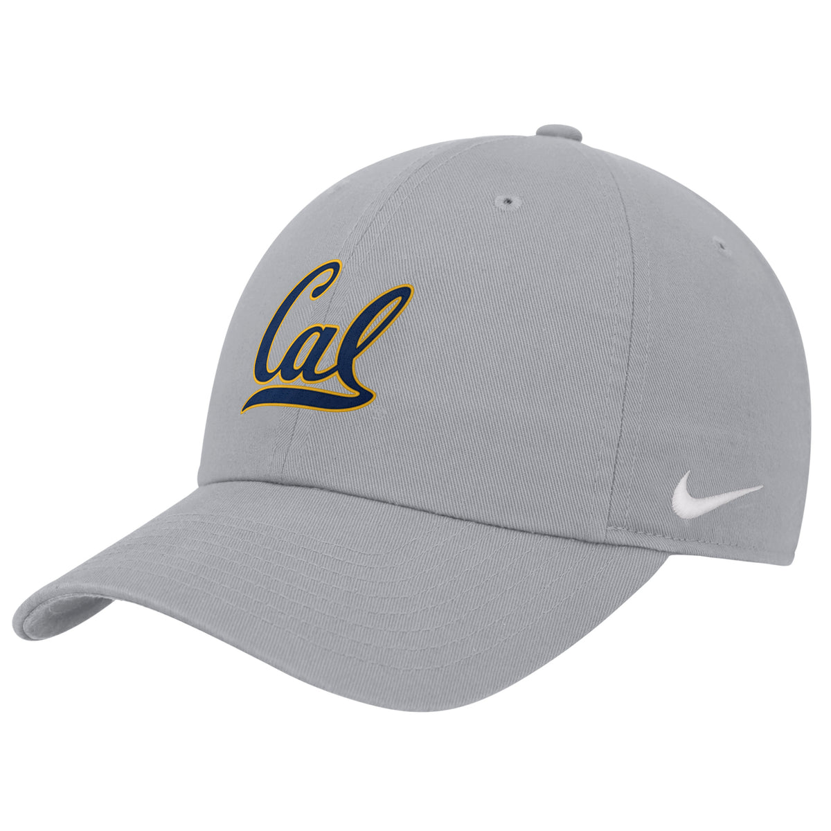 U.C. Berkeley Cal embroidered Nike Club adjustable Unstructured Cap flex Hat-Gray