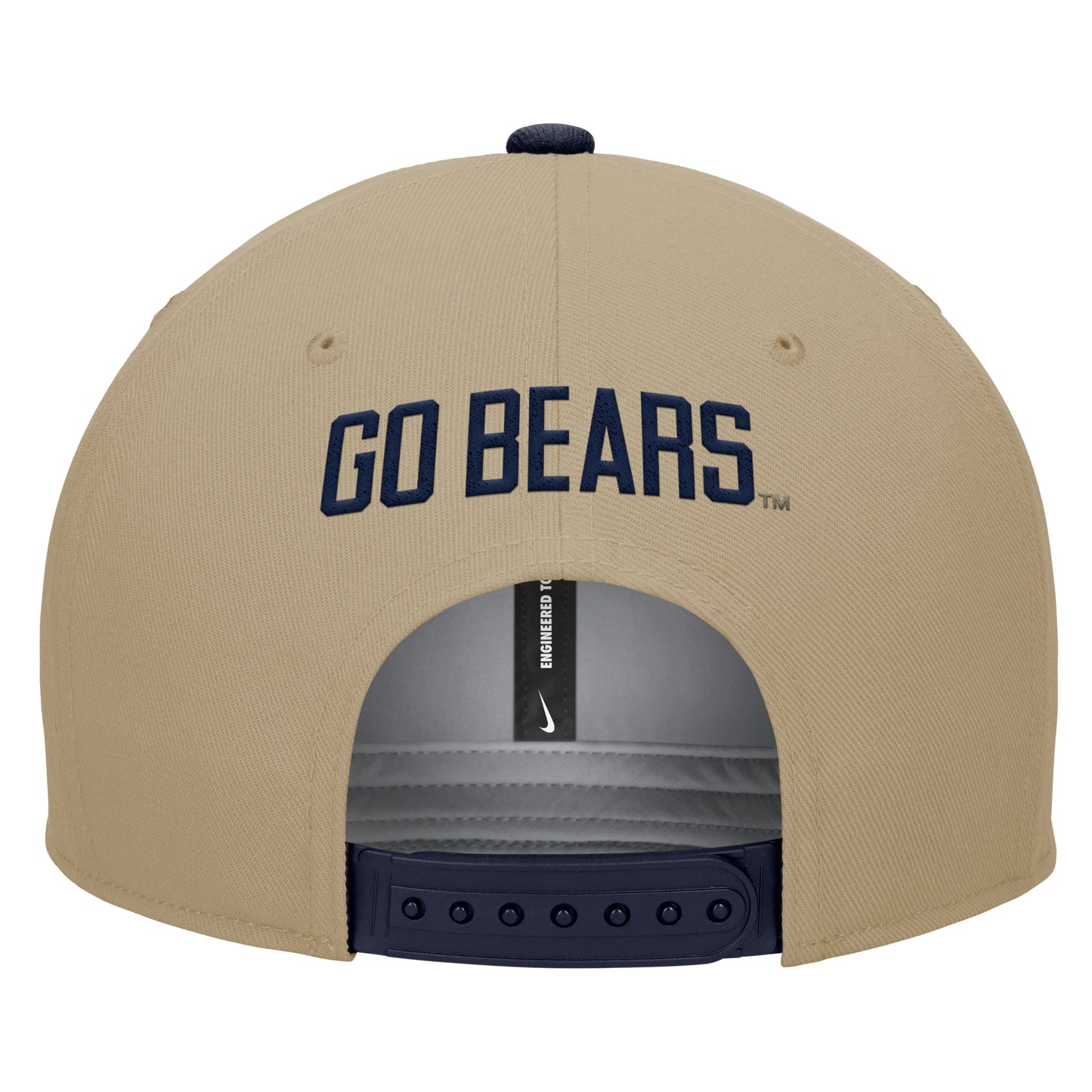 U.C. Berkeley Cal Bears embroidered Nike Pro Flat Bill snapback Hat-Beige-Shop College Wear