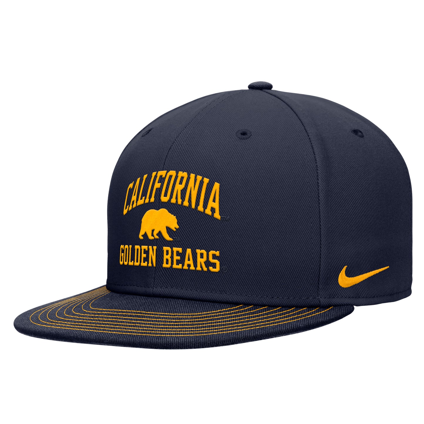 U.C. Berkeley Cal embroidered Nike Pro Flat Bill snapback Hat-Navy-Shop College Wear