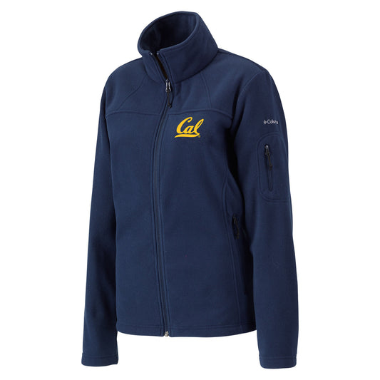 UC Berkeley Cal Embroidered Women's Columbia Polar Fleece Jacket- Navy-Shop College Wear