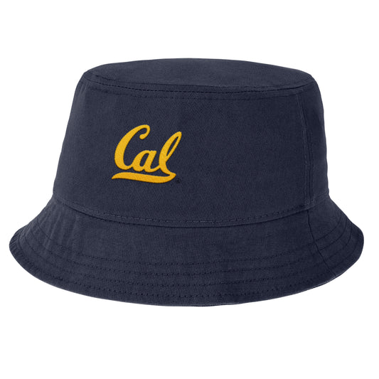 UC Berkeley Cal embroidered Nike Apex Bucket hat-navy-Shop College Wear