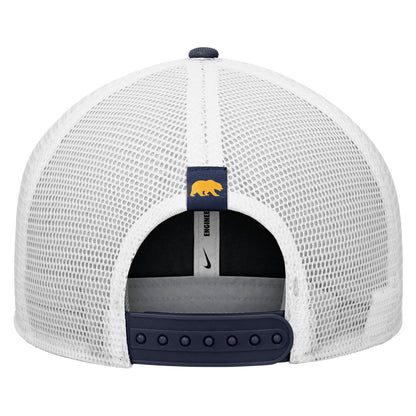 U.C. Berkeley Pro Flat Bill Trucker 3D Embroidery CAL Logo Nike snap back Hat-Navy-Shop College Wear