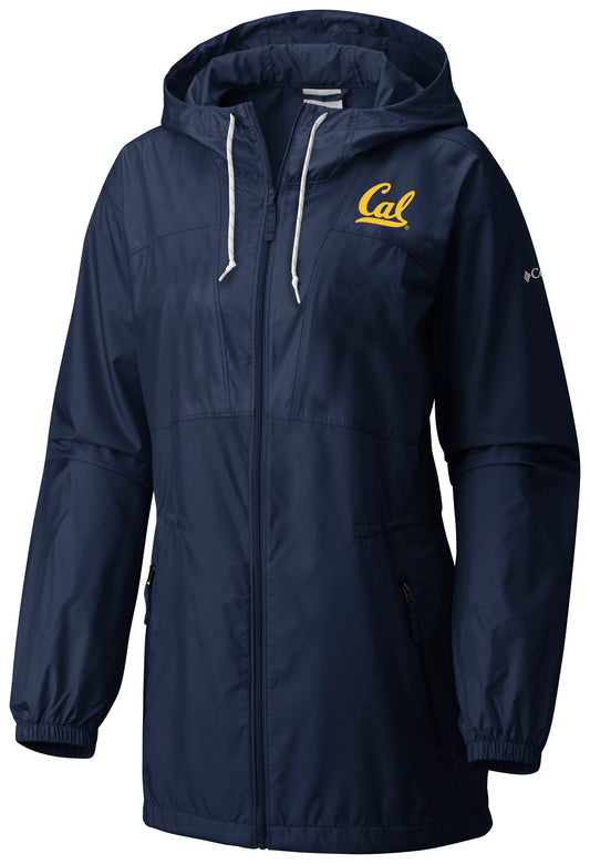 U.C. Berkeley Cal Women embroidered Columbia flashback windbreaker-Navy-Shop College Wear