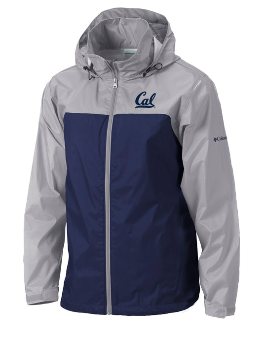 U.C. Berkeley Cal embroidered Columbia Glennaker Lake II jacket-Navy-Grey-Shop College Wear