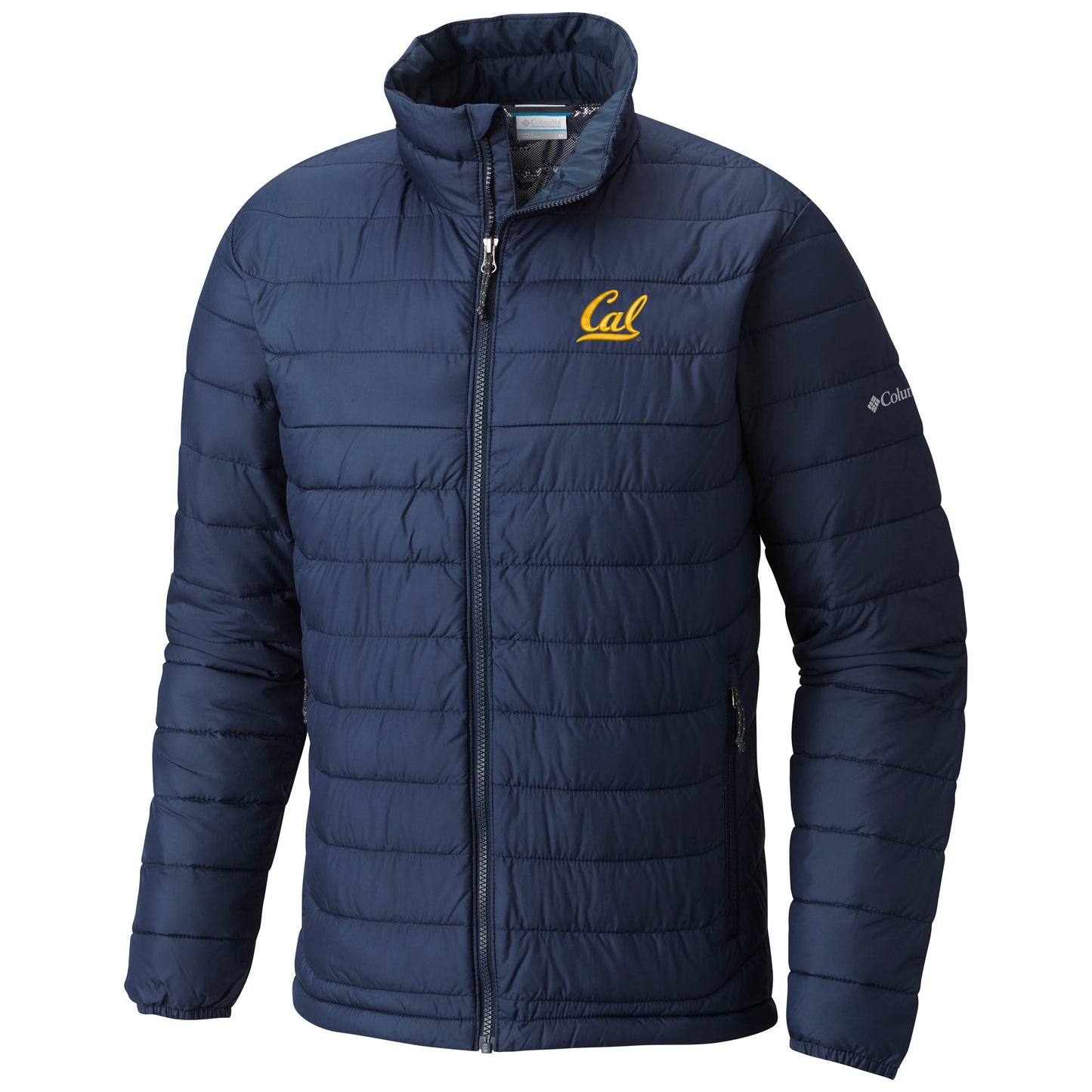 UC Berkeley Cal Embroidered Columbia men's powder lite Jacket - Navy-Shop College Wear