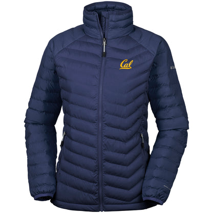 UC Berkeley Cal Embroidered Columbia Women's powder lite Jacket - Navy-Shop College Wear