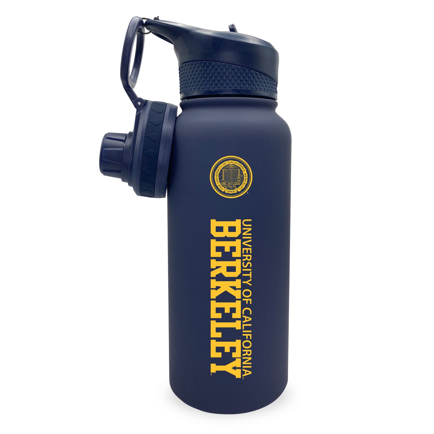 U.C. Berkeley Cal 34oz stainless steel sport bottle-Navy-Shop College Wear