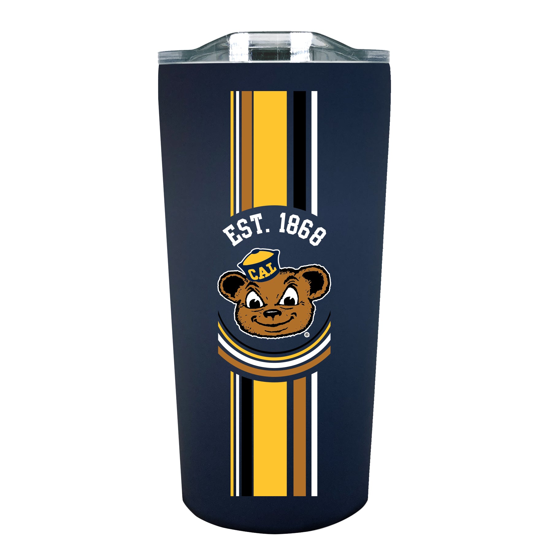 U.C. Berkeley Cal 18 oz stainless steel tumbler- navy-Shop College Wear