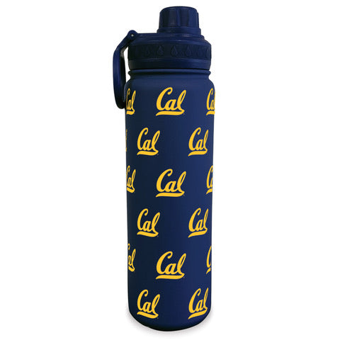 U.C. Berkeley Cal 24 oz stainless steel sports bottle- navy-Shop College Wear